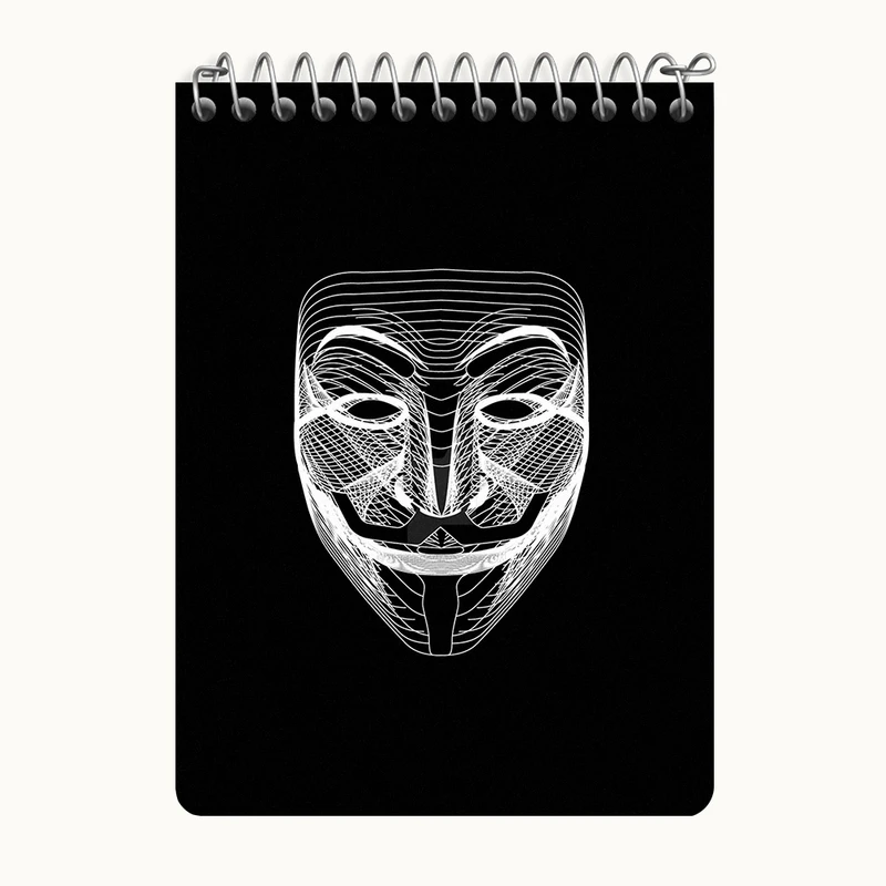 دفتر یادداشت 50 برگ خندالو طرح (Anonymous) گروه هکری کد N9369
