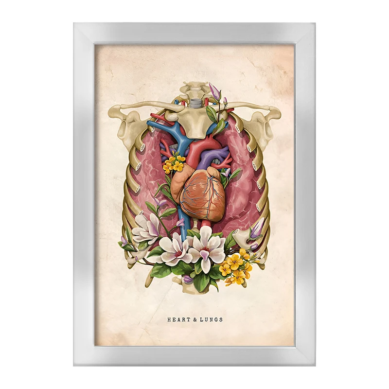 تابلو خندالو طرح قلب و ریه‌ ها (Heart And Lungs) کد F13966