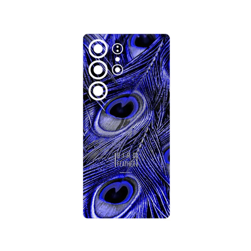 برچسب پوششی ماهوت مدل Purple Feather مناسب برای گوشی موبایل سامسونگ Galaxy S25 Ultra