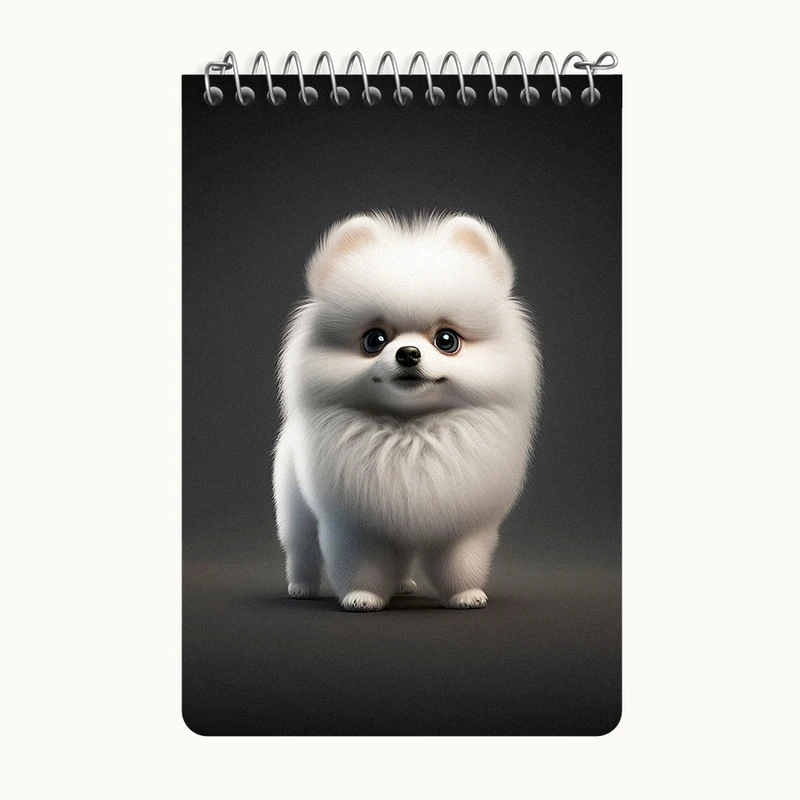 دفتر یادداشت 50 برگ خندالو طرح سگ کیوت کد F5672