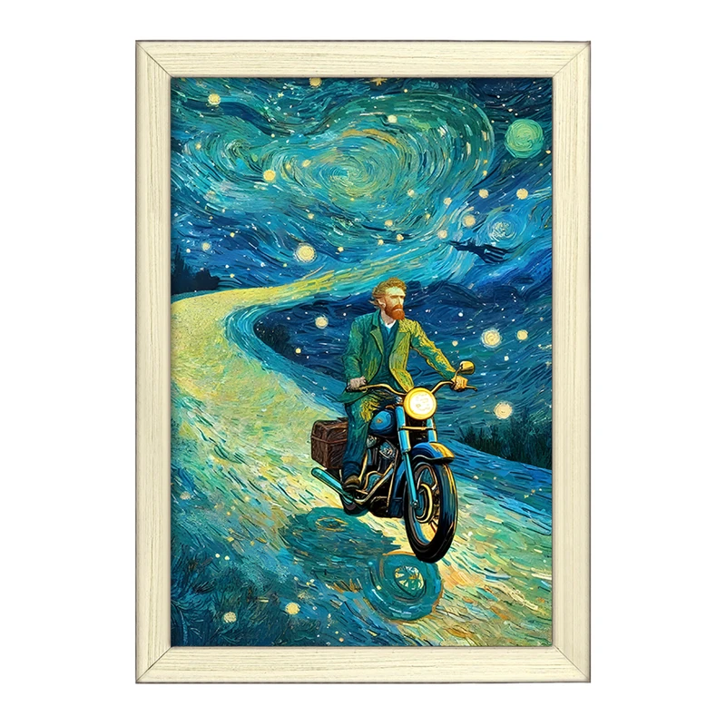 تابلو خندالو طرح ونسان ونگوگ کد F8799