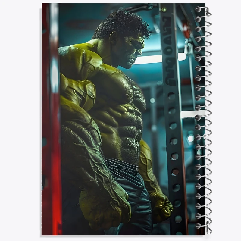 دفتر شطرنجی 50 برگ خندالو طرح هالک مارول (Marvel) کد F10518