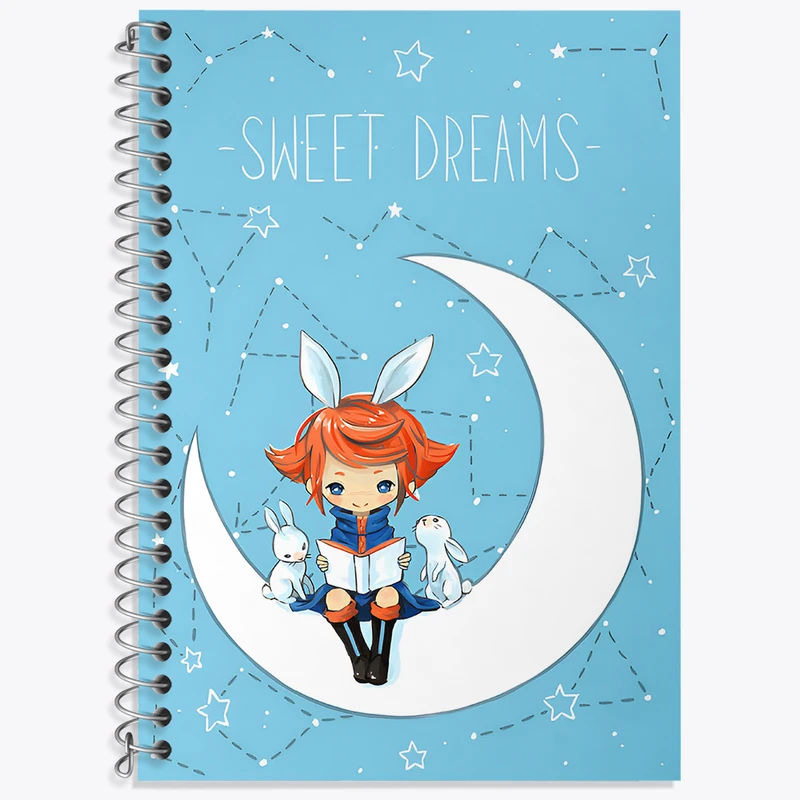 دفتر نت موسیقی 50 برگ خندالو طرح دخترانه کیوت کد N8201