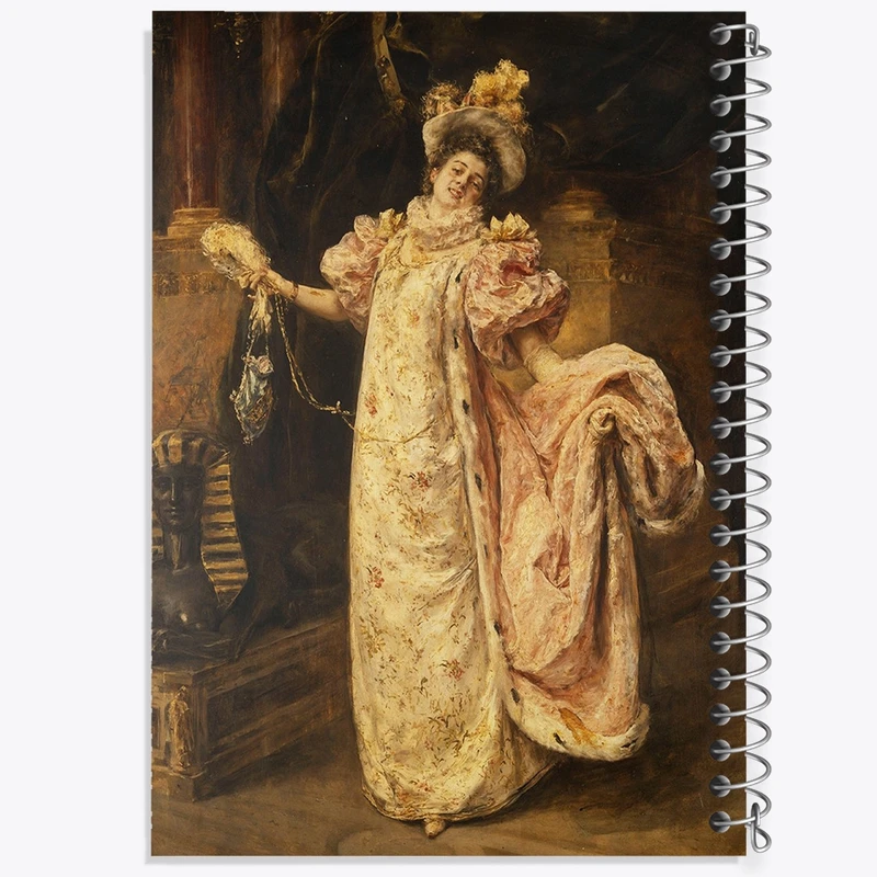 دفتر شطرنجی 50 برگ خندالو طرح نقاشی رسیدن به اپرا اثر ادواردو لئون گاریدو کد F12131