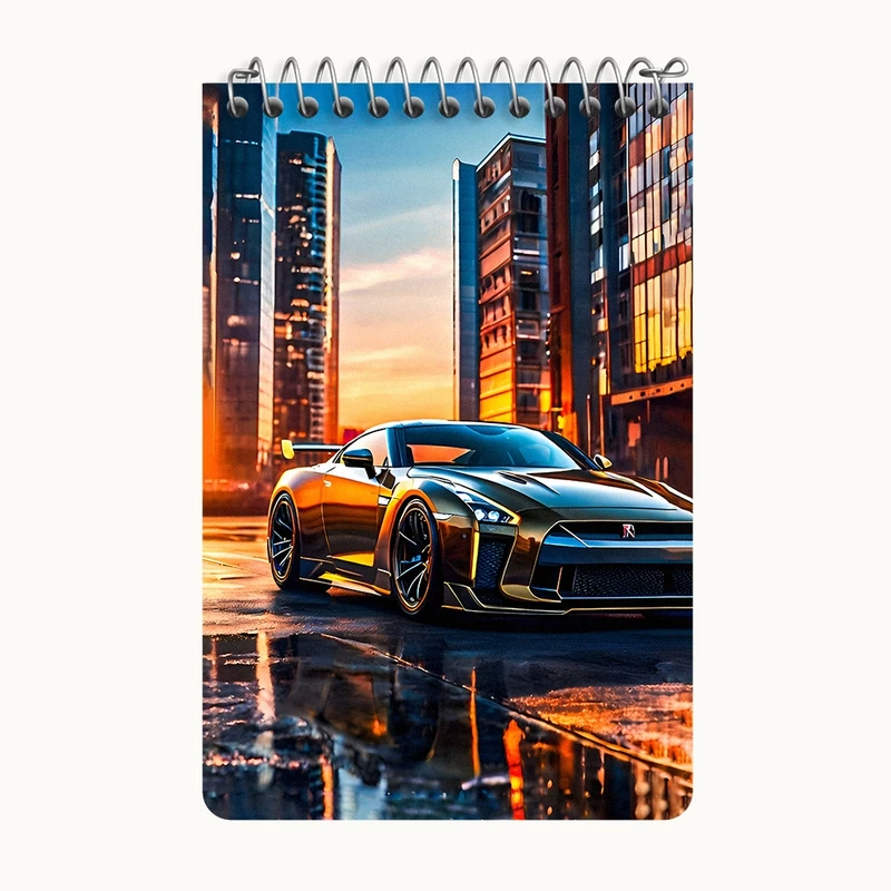 دفتر یادداشت 50 برگ خندالو طرح ماشین اسپرت کد F11881