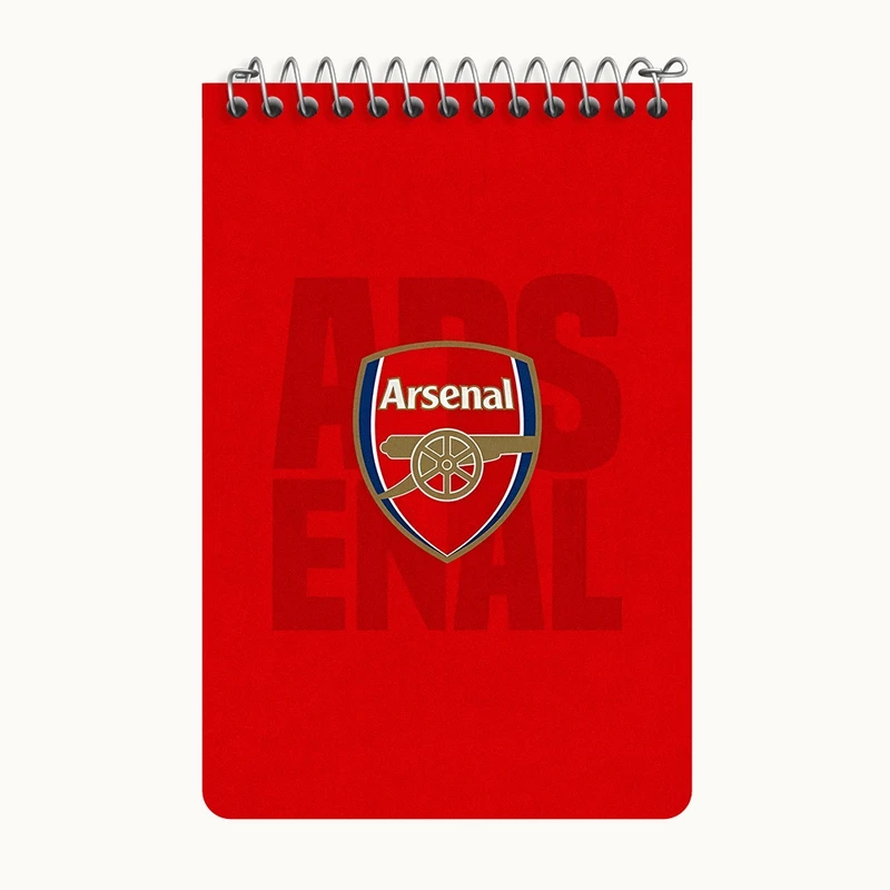 دفتر یادداشت 50 برگ خندالو طرح آرسنال (Arsenal) کد F6892