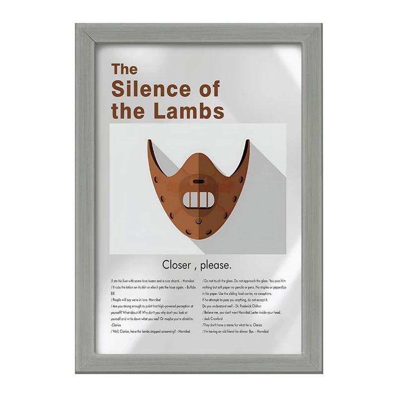 تابلو خندالو طرح سکوت بره‌ها (The Silence of the Lambs) کد F13829