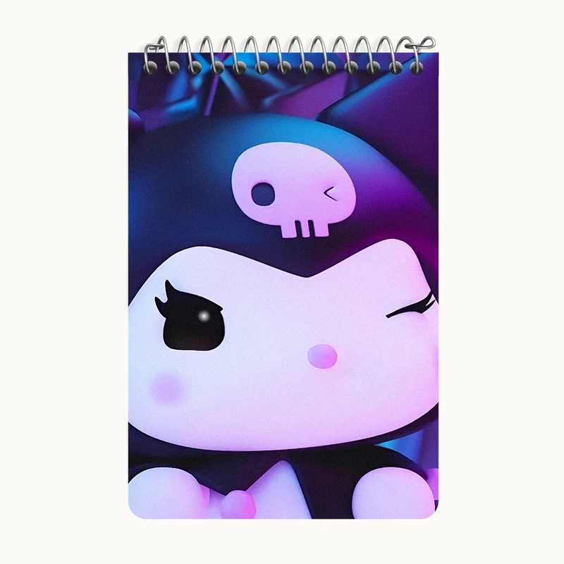 دفتر یادداشت 50 برگ خندالو طرح کرومی (Kuromi) کد F10299