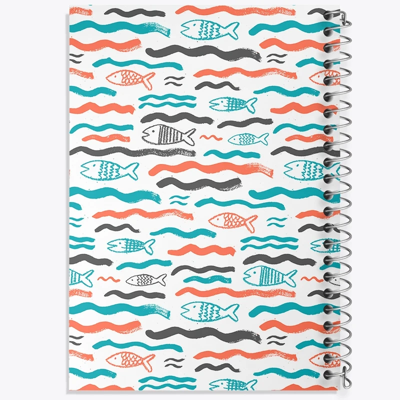 دفتر طراحی 50 برگ خندالو طرح ماهی کد N720