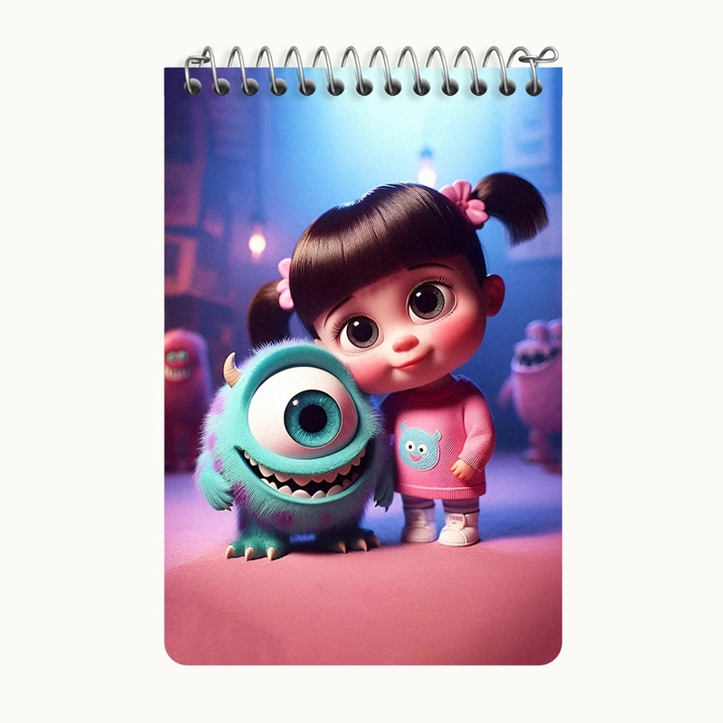 دفتر یادداشت 50 برگ خندالو طرح کارخانه هیولاها کد F6806