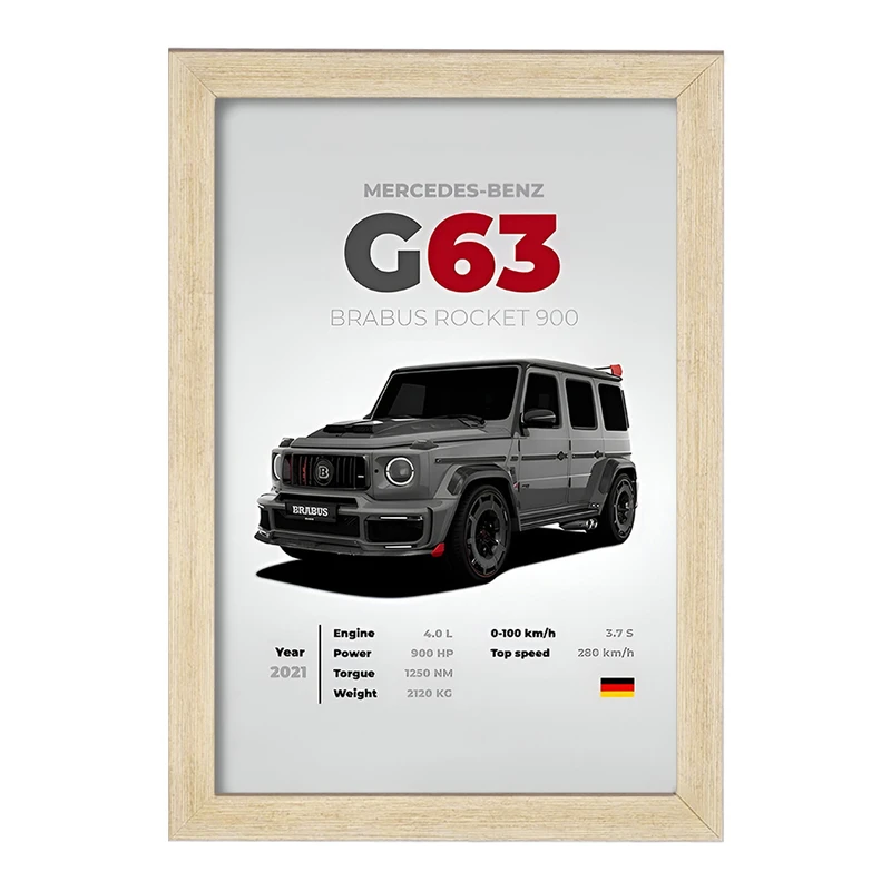 تابلو خندالو طرح مرسدس بنز (Mercedes Benz) کد F13485