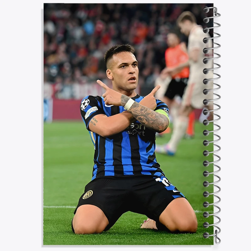 دفتر مشق 100 برگ خندالو طرح لاوتارو خاویر مارتینز (Lautaro Martínez) کد F14325