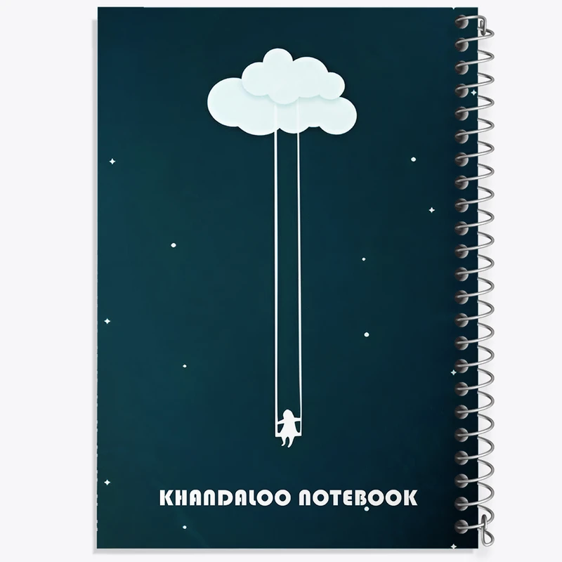 دفتر مشق 100 برگ خندالو طرح دختر سوار بر تاب کد N6266