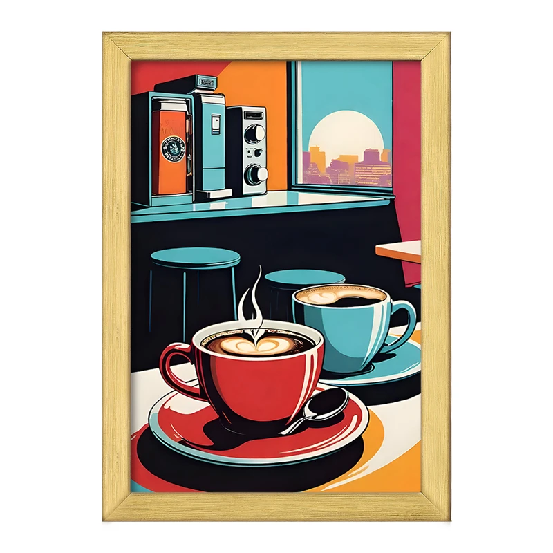 تابلو خندالو طرح قهوه (Coffee) کد F10399