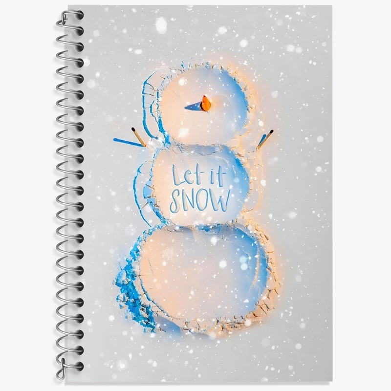 دفتر لغت 50 برگ خندالو طرح آدم برفی کد N7732