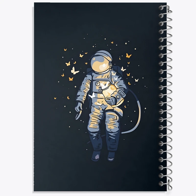 دفتر شطرنجی 50 برگ خندالو طرح فضانورد کد F4712