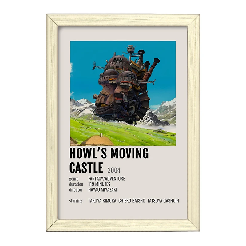 تابلو خندالو طرح انیمه قلعه متحرک هاول کد F13451