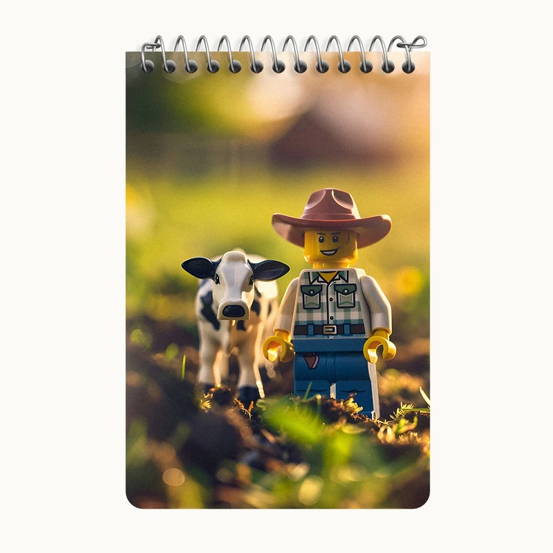 دفتر یادداشت 50 برگ خندالو طرح لگو (Lego) کد F6552