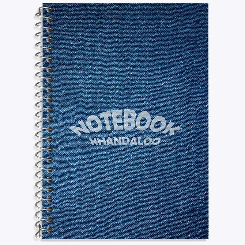 دفتر زبان دوخط 50 برگ خندالو طرح مدرن کد N7623