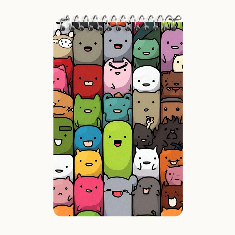 دفتر یادداشت 50 برگ خندالو طرح حیوانات کیوت کد F4245