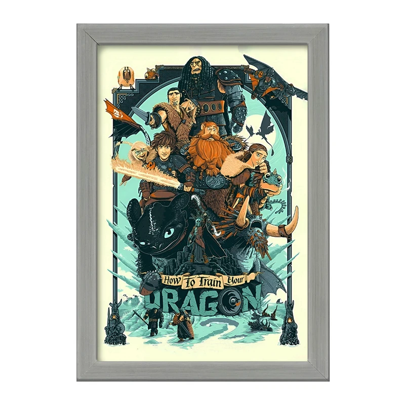 تابلو خندالو طرح چگونه اژدهای خود را تربیت کنیم کد F13572