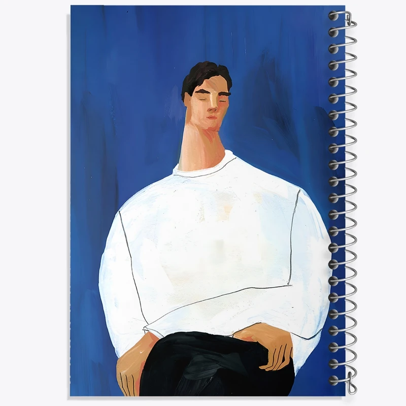 دفتر ژورنال نویسی 50 برگ خندالو مدل نقطه ای طرح پسرانه کد F10455