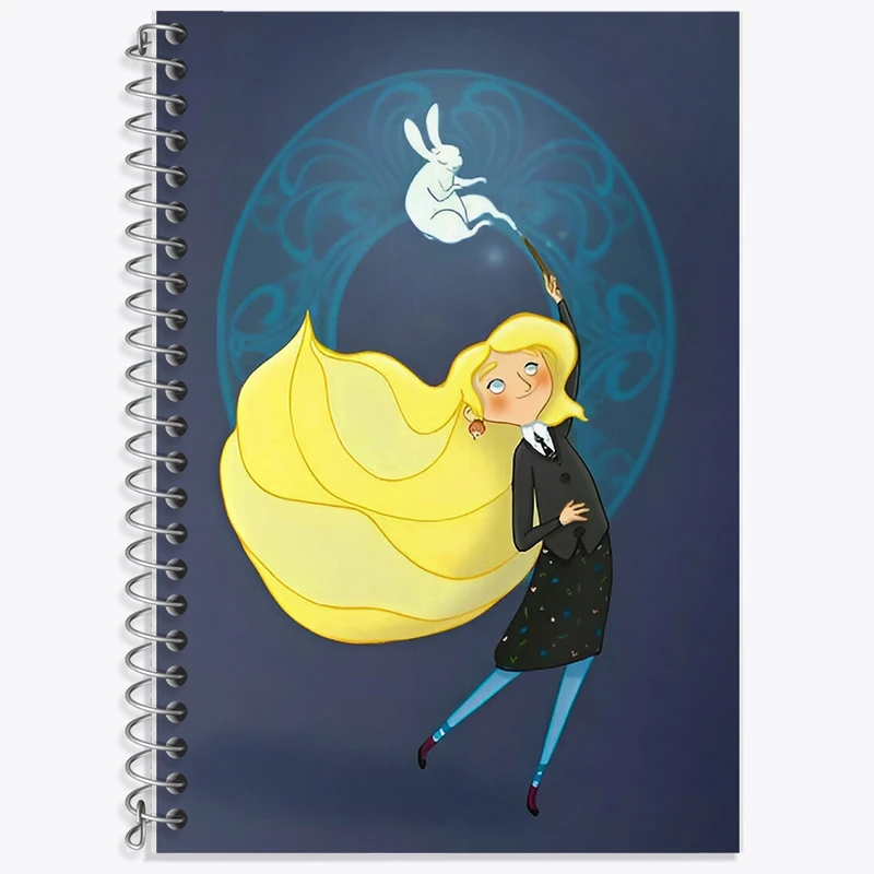 دفتر زبان 50 برگ خندالو مدل سه خط طرح هری پاتر (Harry Potter) کد F8649