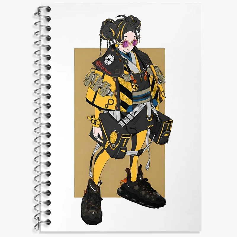 دفتر زبان دوخط 50 برگ خندالو طرح دخترانه کد F4167