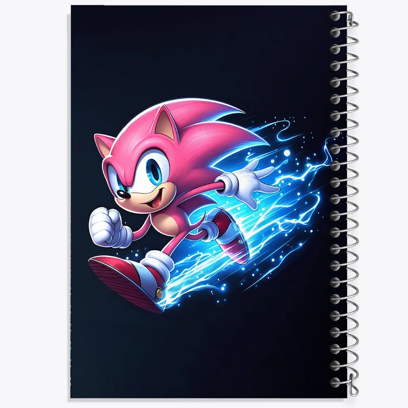 دفتر مشق 50 برگ خندالو طرح سونیک (Sonic) کد N6738