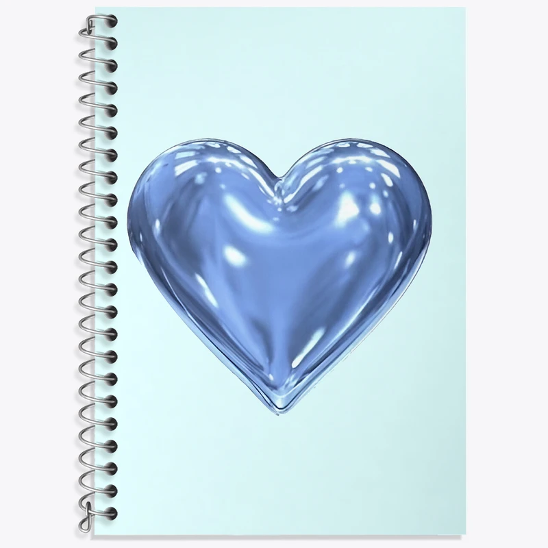 دفتر نت موسیقی 50 برگ خندالو طرح قلب آبی کد F3685