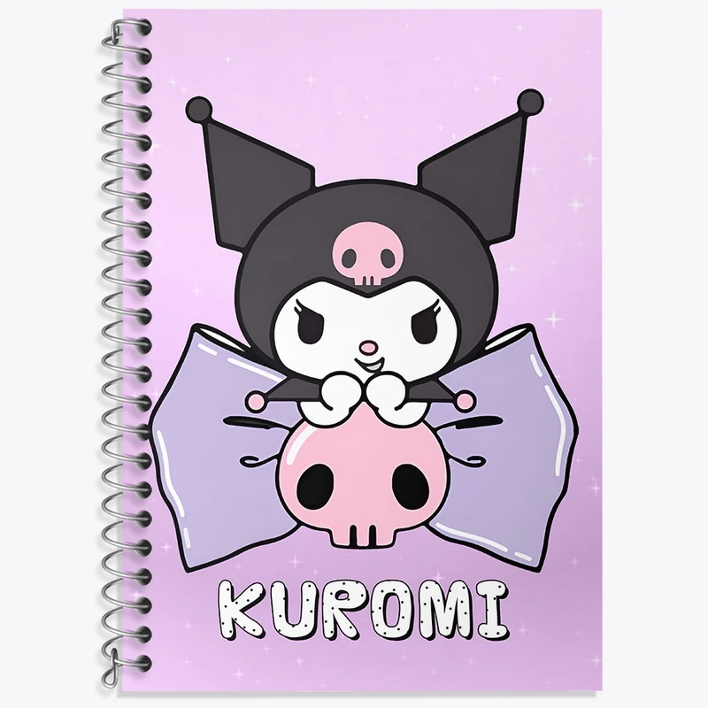 دفتر لغت 50 برگ خندالو طرح کرومی (Kuromi) کد N8978