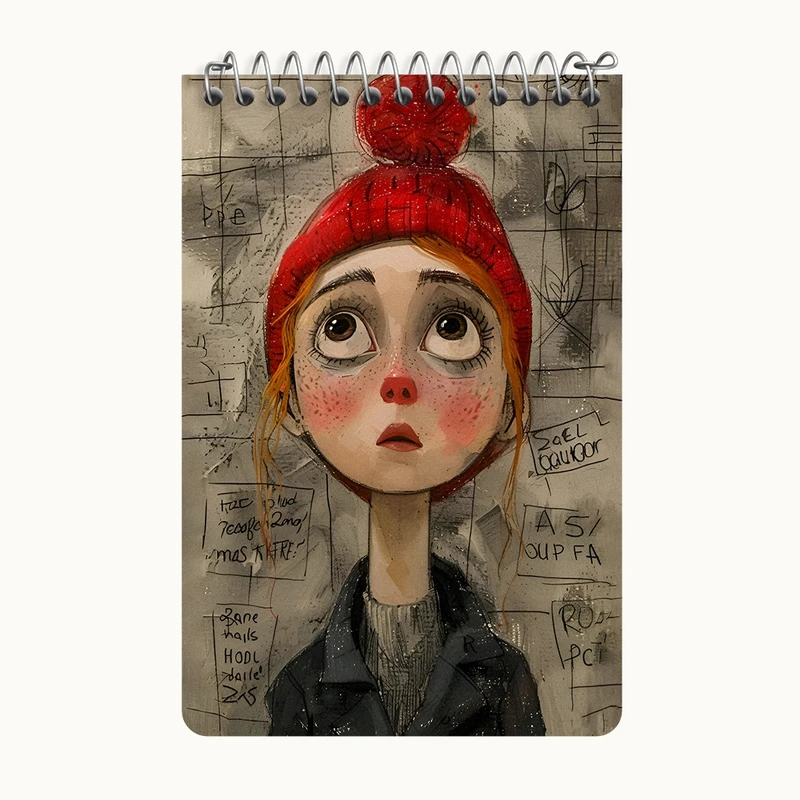 دفتر یادداشت 50 برگ خندالو طرح دخترانه کد F5975