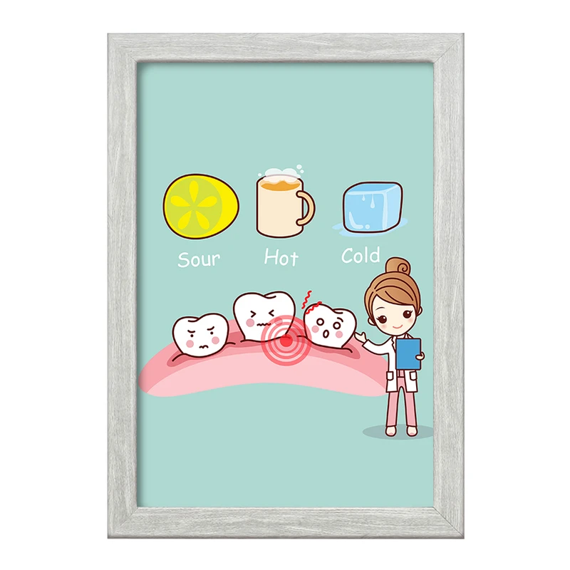 تابلو خندالو طرح دندان و دندان پزشکی کودکانه کد 36745