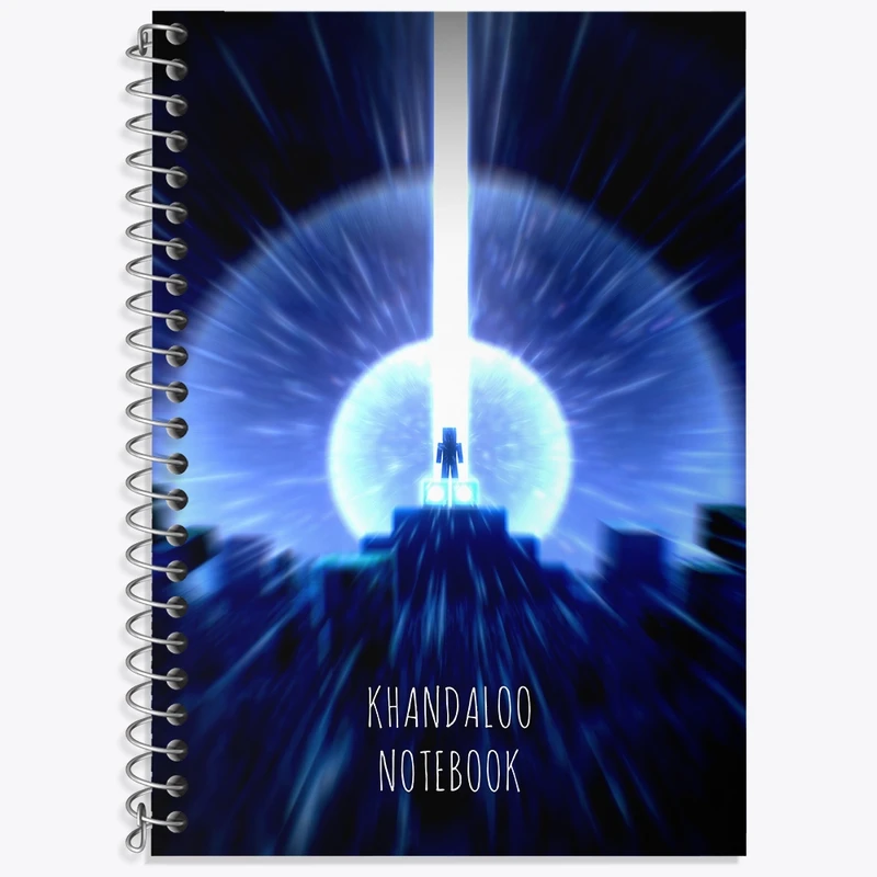 دفتر زبان 50 برگ خندالو مدل سه خط طرح بازی ماینکرافت (Minecraft) کد N8757