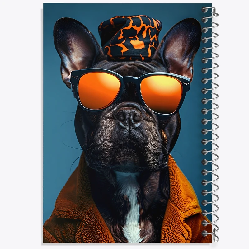 دفتر ژورنال نویسی 50 برگ خندالو مدل نقطه ای طرح سگ گنگ کد F9241