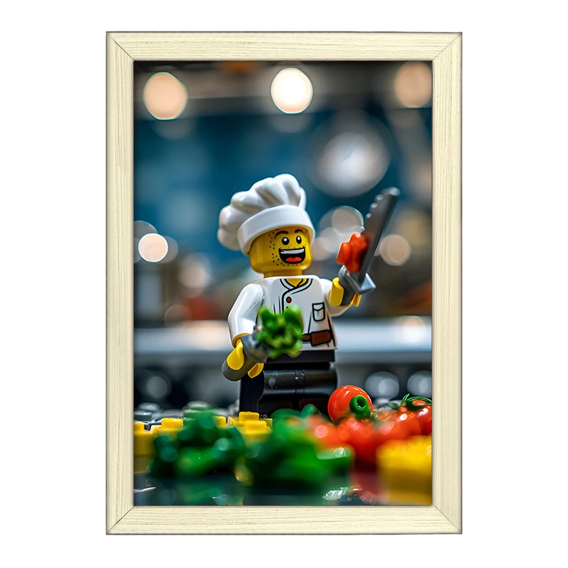 تابلو خندالو طرح لگو آشپز (Lego) کد F6548