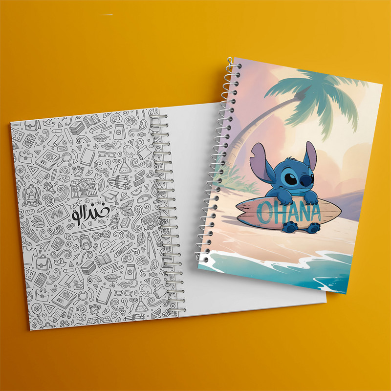 دفتر نقاشی 50 برگ خندالو طرح استیچ (Stitch) کد F14395