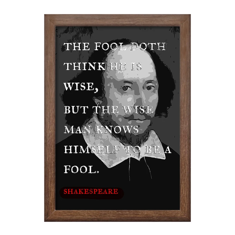 تابلو خندالو طرح شکسپیر (Shakespeare) کد F14055