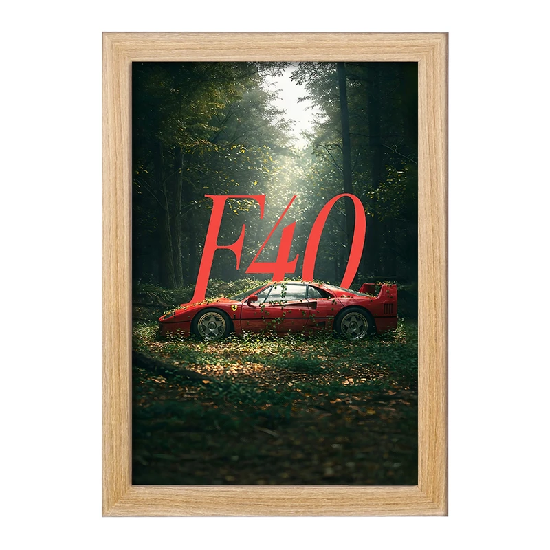 تابلو خندالو طرح ماشین فراری (Ferrari) کد F12909