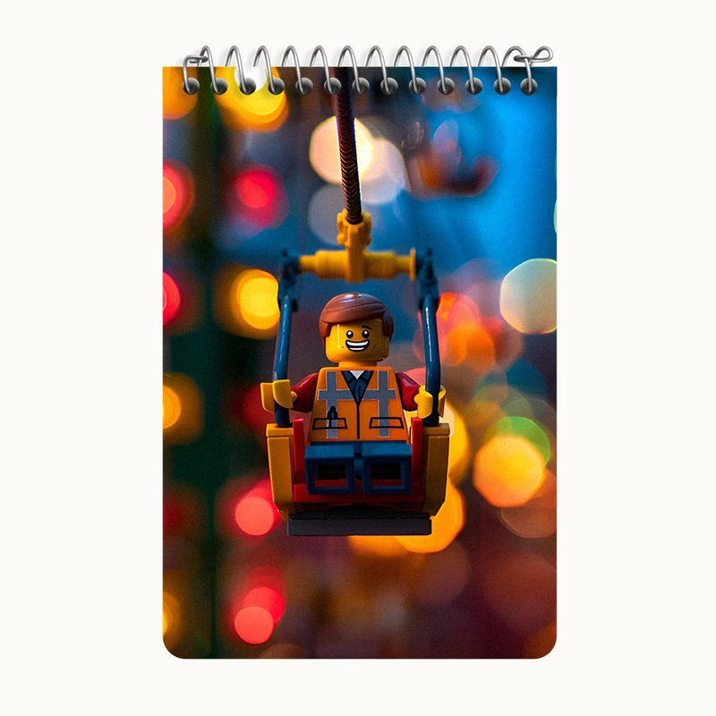 دفتر یادداشت 50 برگ خندالو طرح لگو (Lego) کد F6549