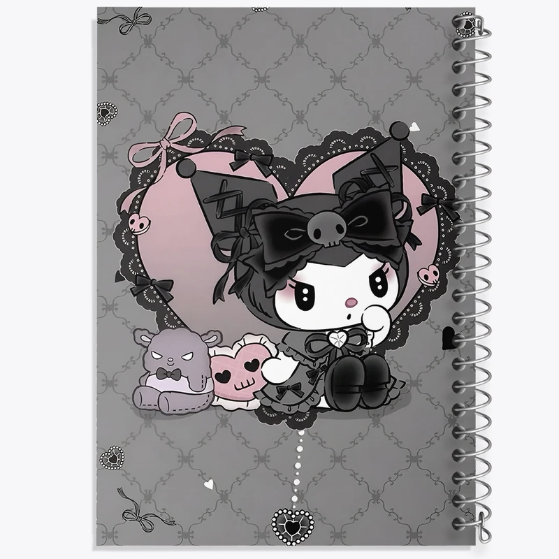 دفتر طراحی 50 برگ خندالو طرح کرومی (Kuromi) کد N9049