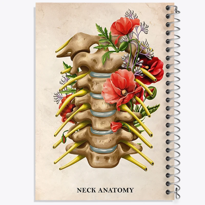 دفتر لیست خرید 50 برگ خندالو طرح آناتومی گردن (Neck Anaotomy) کد F13989