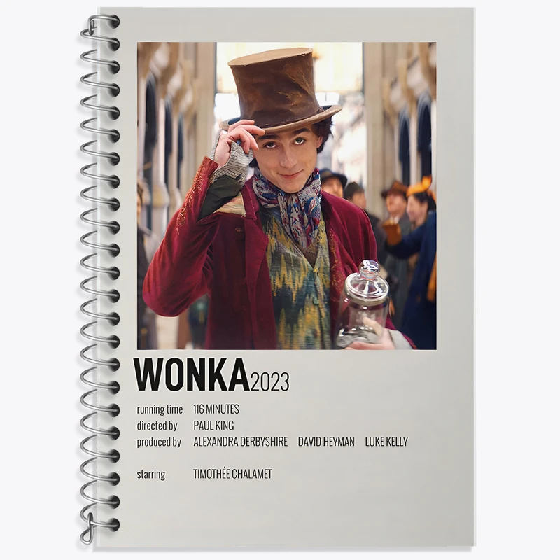 دفتر نت موسیقی 50 برگ خندالو طرح وانکا (Wonka) کد F13306