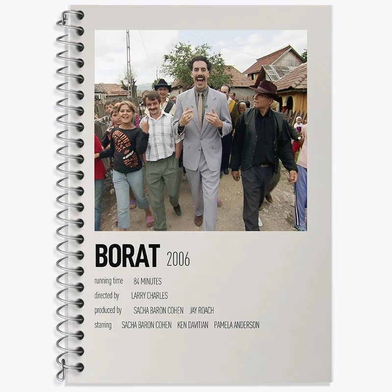 دفتر نت موسیقی 50 برگ خندالو طرح بورات (Borat) کد F13394