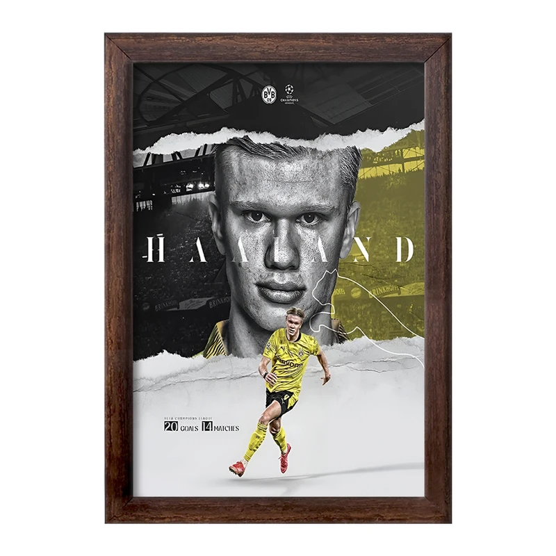 تابلو خندالو طرح ارلینگ هالند (Erling Haaland) کد F13512
