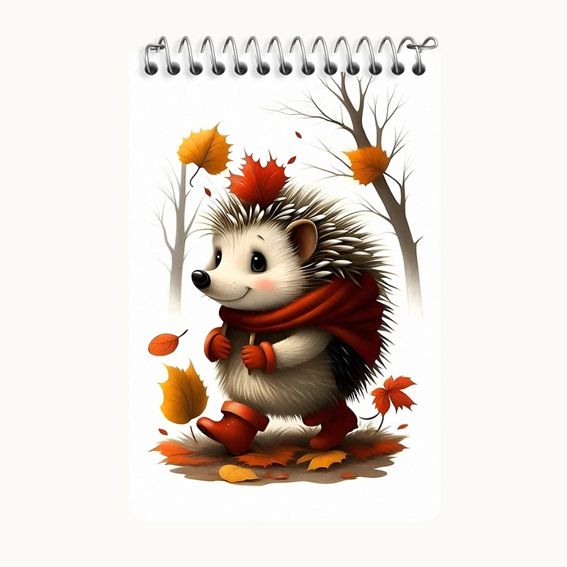 دفتر یادداشت 50 برگ خندالو طرح جوجه تیغی بامزه کد F7093