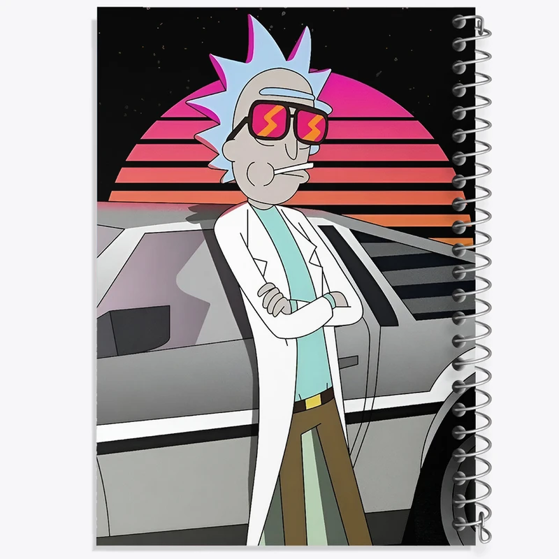 دفتر مشق 50 برگ خندالو طرح ریک و مورتی (Rick and Morty) کد F4009