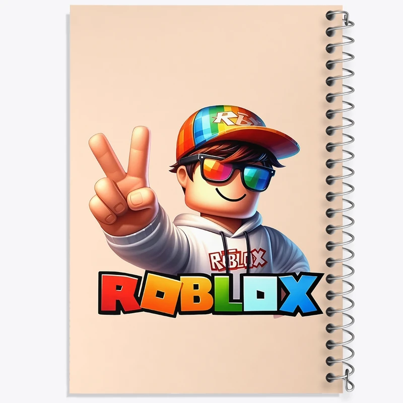 دفتر طراحی 50 برگ خندالو طرح Roblox کد N4641