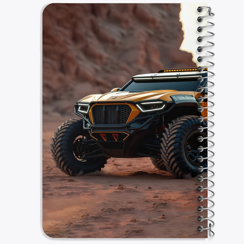 دفتر یادداشت 50 برگ خندالو طرح آفرود (Off Road) کد F5218