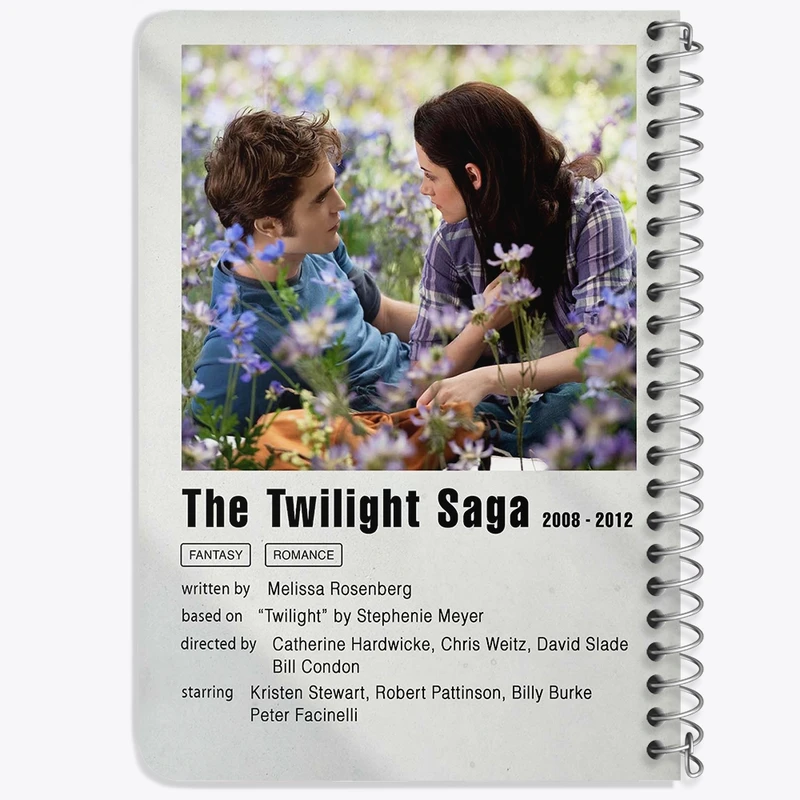 دفتر یادداشت 50 برگ خندالو طرح گرگ‌ و میش (Twilight) کد F11316
